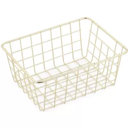 cumpără Accesoriu pentru casă Bisk 08061 Cos pentru baie 24x18x10 FILUM, auriu în Chișinău 