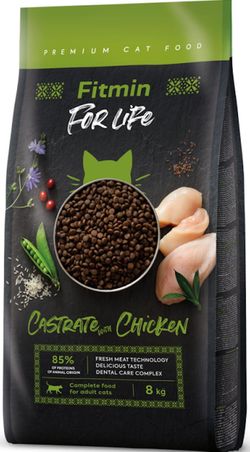 купить Корм для питомцев Fitmin Cat For Life Castrate Chicken 8kg в Кишинёве 