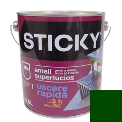 STICKY Эмаль Быстросохнущая Зелёная 2,5 л