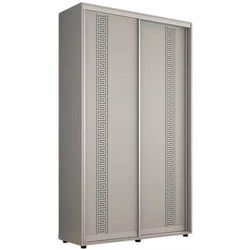 купить Шкаф Mobildor-Lux Compact uși glisante PAL cu ornament grecesc (160x45x220H cm) Grey в Кишинёве 