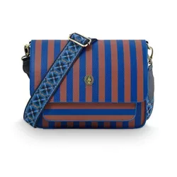 купить Сумка плечевая Pip Studio 51.273.422 Fenna Cross Body Bag Medium Stripe Blue 25x7x20cm Blue в Кишинёве 