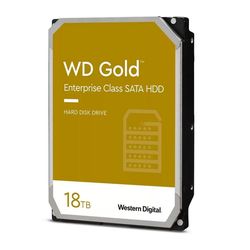 3.5" HDD 18.0TB-SATA-512MB Western Digital "Gold (WD181KRYZ)", Enterprise, CMR, 7200rpm, 2.5M (MTBF)