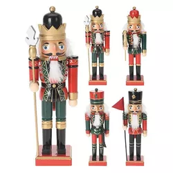 купить Новогодний декор Promstore 12805 Suvenir Spargatorul de nuci 25cm, lemn (4 modele în sort.) в Кишинёве 