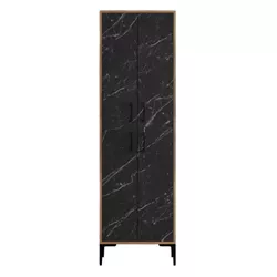 cumpără Raft pentru încălțăminte Trendy Berlin A, Nuc, Marmura Neagra 60x200x35cm în Chișinău 