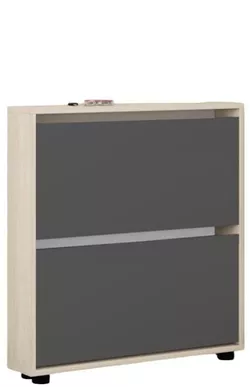 купить Полка для обуви Mobildor-Lux Leo Slim 50x16x86H cm Sonoma/Anthracite в Кишинёве 