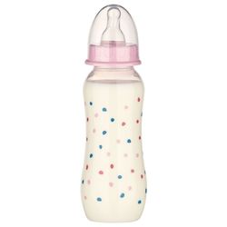 "Baby-Nova" Силиконовая бутылочка со стандартным горлышком, 0-24 мес, 240мл., средний поток, без BPA, 1 шт./картонная коробка (48010)