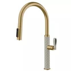 cumpără Bateria bucătărie Gessi 60934-435 Crème/Brass Br PVD în Chișinău 