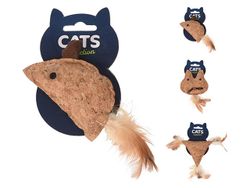 Игрушка для кошек Cats "мышь, кошка,треугольник" 10сm