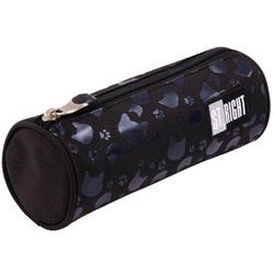 cumpără Penar școlar St.RIGHT 56721 Penar-tub 21x7.5cm Black Cats, textil în Chișinău 