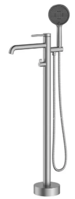 cumpără Baterie pentru cadă Gappo G3006-9 Grafit cada Freestanding în Chișinău 
