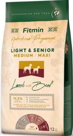 cumpără Hrană pentru animale de companie Fitmin Dog medium maxi light senior lamb&beef12 kg în Chișinău 