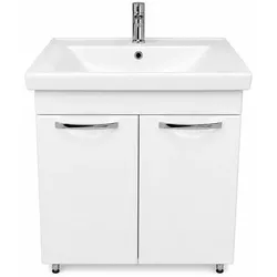 купить Шкаф под умывальник Mashtab 11423 Delfin cu 2 usi 70cm Alb в Кишинёве 