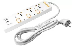 cumpără Prelungitor electric Tolsen 38310 Prelungitor electric 3P+USB 250V 3m în Chișinău 