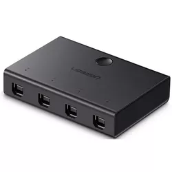 купить USB Hub Ugreen 30346 Switch Sharing 1*USB-A 2.0 to 4*USB, Black в Кишинёве 