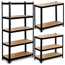 купить Офисный стеллаж FunFit Metal Storage 150x75x30cm (3780) Black в Кишинёве 