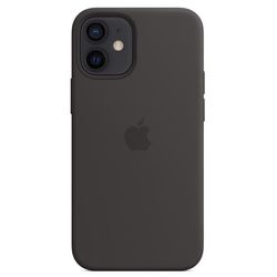 cumpără Husă pentru smartphone Apple iPhone 12 mini Silicone Case with MagSafe Black MHKX3 în Chișinău 