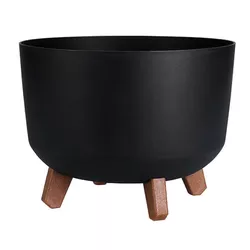cumpără Ghiveci pentru flori ProGarden 57466 Ghiveci pentru flori cu picioare, D29cm, H17cm, antracit în Chișinău 