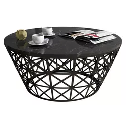 cumpără Măsuţă cafea Trendy Stil, Marmura Neagra 90x38x90cm în Chișinău 