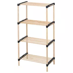 купить Этажерка Promstore 48406 Storage Solutions din lemn cu 4 niveluri, 49x28x92.5cm в Кишинёве 