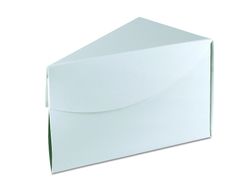 Cutie alba felie tort 95x100x160 mm (50 buc.)
