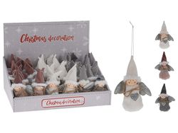 Украшение елочное тканевое "Ангел" 14cm