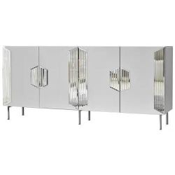 купить Комод Trendy Dubai, Alb, Argintiu (GTR001209) в Кишинёве 