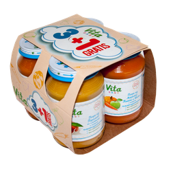 Promoție! 3+1=3 VITA Baby piure 180 g