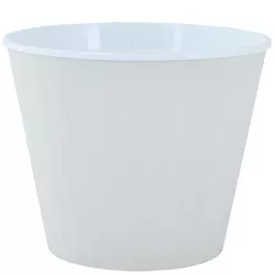 cumpără Ghiveci pentru flori Aleana 114034 Ibis cu fund dublu 15,7x13,0cm, white rose / white în Chișinău 