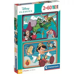 купить Пазл Clementoni Puzzle 2x60 WD Classic 2025 (24823) в Кишинёве 