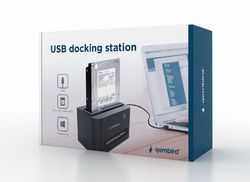 3.5" / 2.5" USB 2.0 docking station for 2.5 and 3.5 inch SATA hard drives, Gembird, HD32-U2S-5
