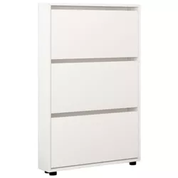 cumpără Raft pentru încălțăminte Mobildor-Lux Leo Slim 60x16x125H cm White în Chișinău 