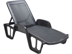 Кресло-шезлонг раскладное 190X75X46cm, пластик