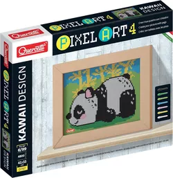 cumpără Puzzle Quercetti Q0797 Pixel Art Kawaii 4 planse Design Panda în Chișinău 