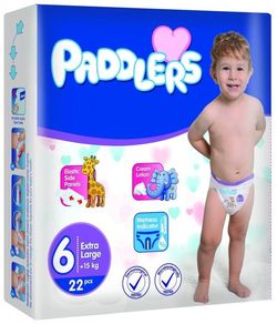 Подгузники Paddlers Standart №6 XLarge +15kg 22