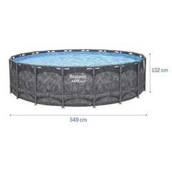 cumpără Piscină cu cadru Bestway 561KC APX 365, 549x132cm Round Pool Set 26423L în Chișinău 