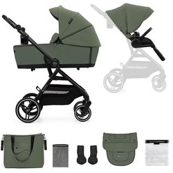 купить Детская коляска KinderKraft YOXI 2in1 KSYOXI00GRE2000 MYSTIC GREEN в Кишинёве 