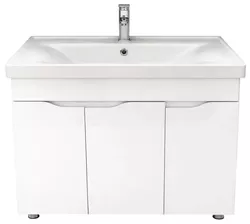 cumpără Dulap pentru lavoar Mashtab 12009 Sava Dp.Print cu 3 Uși 100cm Alb în Chișinău 