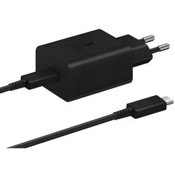 купить Зарядное устройство сетевое Samsung EP-T4510 45W Compact (w C to C Cable) Black в Кишинёве 