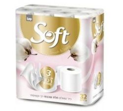 Sano туалетная бумага 3-х слойная Soft Silk, 32 рулонов