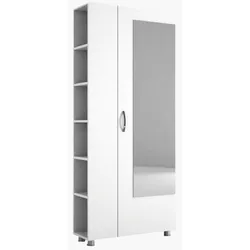 cumpără Mobilă pentru antreu Trendy Meyra, Alb, 80x185x29cm (GTR005913) în Chișinău 