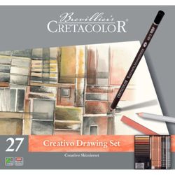 Set de bază, 27 articol,  Creativo Cretacolor