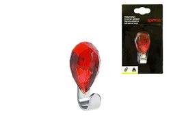 Carlig autoadeziv Spirella Jewel 3X6.5cm rubin