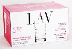 Pahar p-u apa LAV HT-37078/RNG 363 (6 buc / 350 ml)