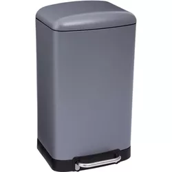 купить Урна для мусора 5five 51982 Ariane 30l, gri, cu pedala в Кишинёве 