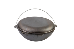 Cast iron cauldron WITH A LID-FRYING PAN 12 L