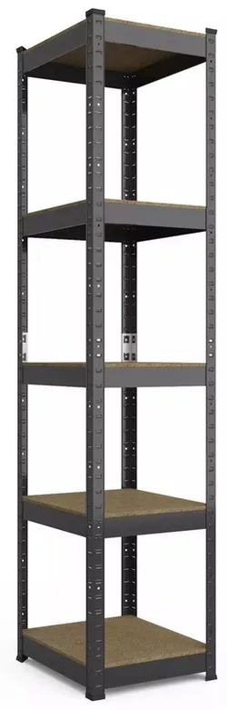 cumpără Raft de depozitare Nex Home Raft metalic Budget 1800x400x400mm, 5 rafturi MDF, antracit în Chișinău 