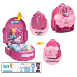 cumpără Bucătărie și veselă de jucărie ToyMall 008559 Set in rucsac Ice Cream în Chișinău 