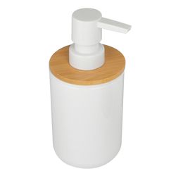 POZNAN дозатор для жидкого мыла отдельностоящий, пластик, дерево RJAC025-03WO