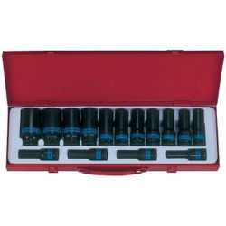 cumpără Set de tubulare, bite, duze King Tony 4415MP03 набор 1/2" ударных головок, глубоких 6 гран. 10-32мм, 15 пр. în Chișinău 