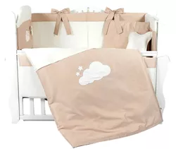 cumpără Lenjerie de pat pentru copii PernaMea Set lenjerie 8 piese Satin Urs Maro (PM.101608/2) în Chișinău 